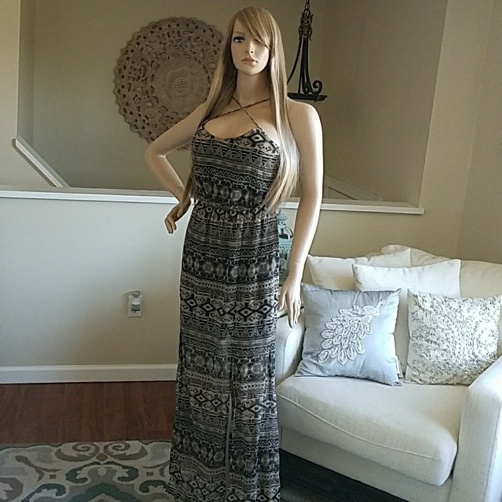 Tribal maxi dress